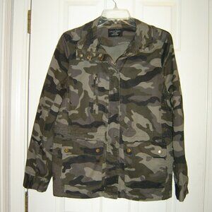 Love Tree Green Camo Utility Jacket, Women/Teen L/XL